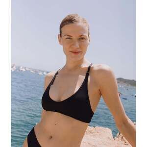 Andie The Valencia Bikini Top - Flat - Black Size 2XBLACK / 2X